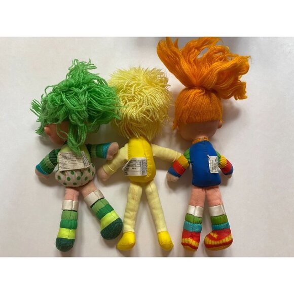 1983 Rainbow Brite Color Kids Dolls Patty O Green Canary Yellow Set of Three - Picture 8 of 8